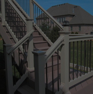 Two Tone Vinyl Deck and Railing